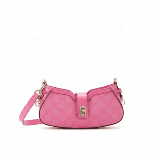 Gucci Calfskin Mini Moon Side Bag