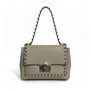 Valentino-rockstud-top-hand-bag-vintage-gray